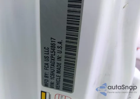 2023 Jeep Gladiator Willys 4X4 z USA, uszkodzony, nr VIN 1C6HJTAGXPL548617